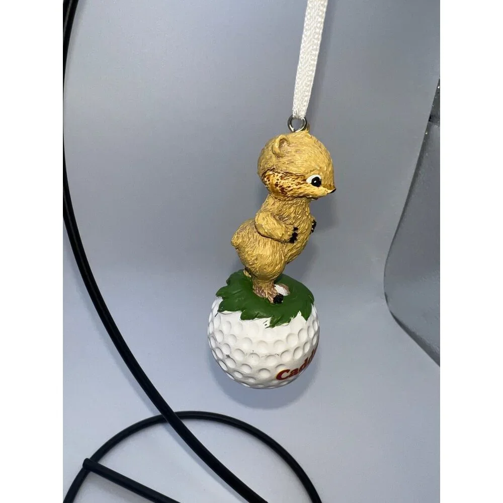 Caddyshack The Movie Gopher On Gold Ball Christmas Ornament Classic Funny Movies